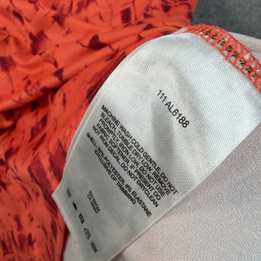 Columbia Omni-Wick Activewear Tank Top Women's XL Orange Red Abstract Athletic - Picture 7 of 11